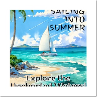 Beach vibes, summer vibes, holidays, vacation, graduation day, Graduation 2024, class of 2024, birthday gift, Father's day, Sailing into Summer! gifts for grads! Posters and Art